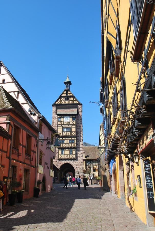 Gite Au coeur de Riquewihr - vue sur le vignoble à Riquewihr Esterno foto